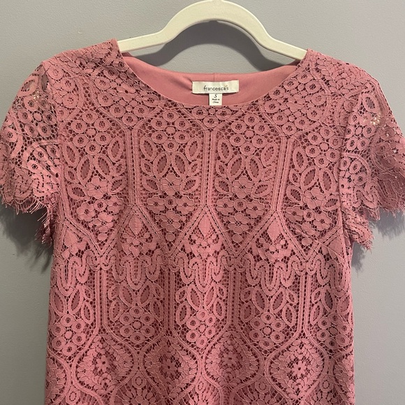Francesca’s Lace Pink Dress - Picture 3 of 10